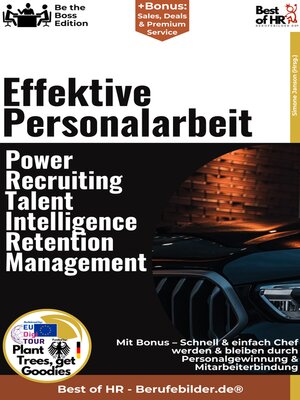 cover image of Effektive Personalarbeit – Power–Recruiting, Talent Intelligence, Retention Management